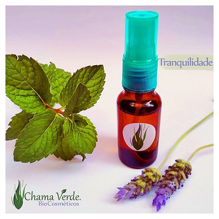 Perfume Vegano Natural Artesanal Floral Spray Tranquilidade 20ml Chama Verde BioCosmética Nutritiva