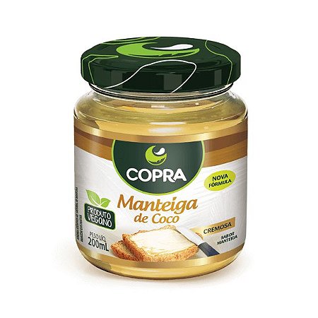 Manteiga de coco Copra 200ml (COM VALIDADE PARA 06/02/2022)