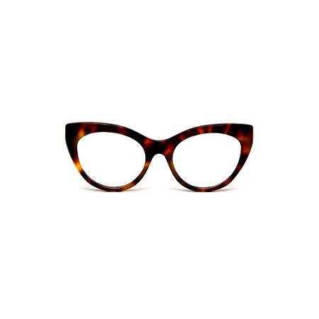 Armação para óculos de Grau Gustavo Eyewear G65 1. Cor: Animal print. Haste animal print.
