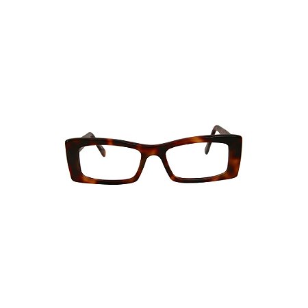 Armação para óculos de Grau Gustavo Eyewear G35 3. Cor: Animal print. Haste animal print.