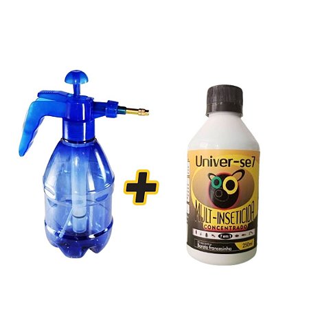 Kit Univer-se7 Mult-Inseticida Concentrado Faz 5 L + Pulverizador 1,2 litros