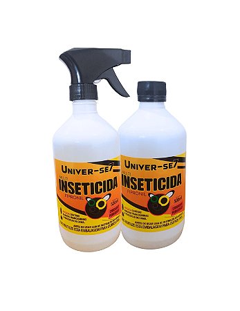 Kit 2 Inseticidas com 1 borrifador Univer-se7 Mata Baratas Francesinhas 500 ml