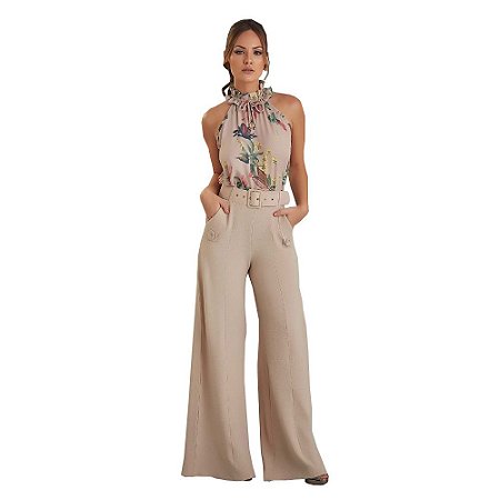 calça pantalona lisa