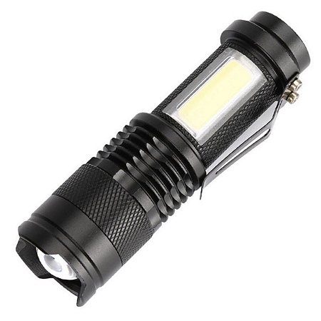 Lanterna Mini Tatica Led USB Recarregável