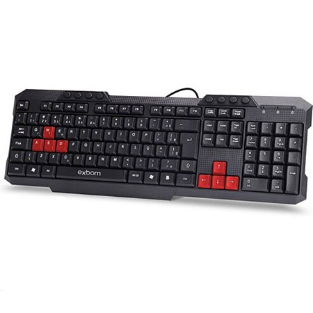 Teclado Profissional Multimídia USB ABNT2 Exbom