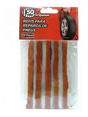 Kit reparo refil de pneus com 10un macarrão