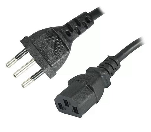 Cabo de Força Tripolar padrão novo 1,2m Desktop CF01