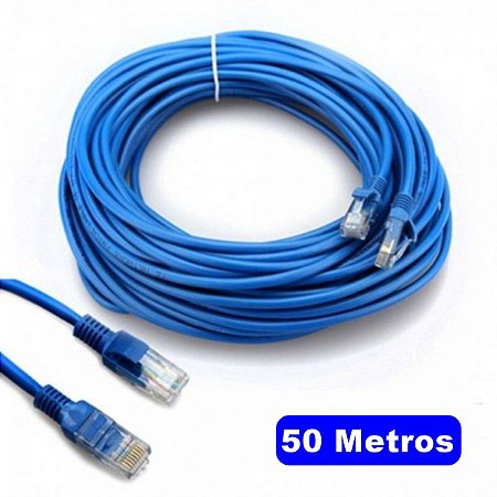 Cabo de rede RJ45 internet 50 metros