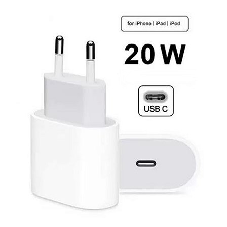 Carregador Fonte De Celular Lightining Iphone Tipo C 20W