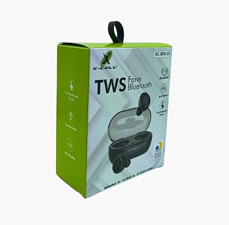 Fone Bluetooth Intra Sem Fio Tws  Estereo X-Cell XC-BTH-51
