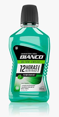 Enxaguatório Bucal Bianco Ultrafresh Powermint 500 ml