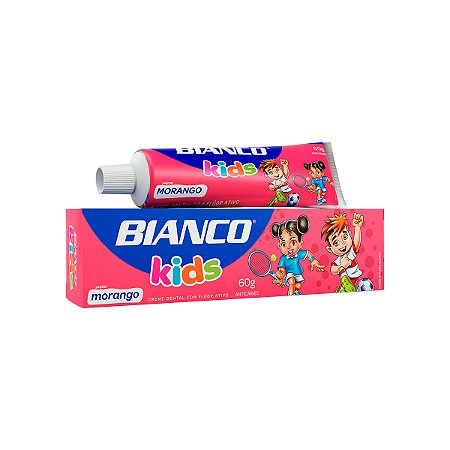 Creme Dental Bianco Kids Morango 60g