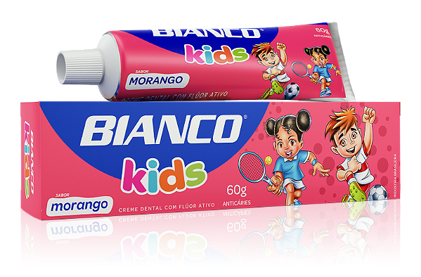 Creme Dental Bianco Kids Morango 60g