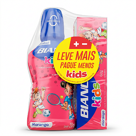 Bianco Kids - Creme Dental + Enxaguante Morango