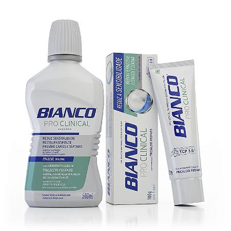 Combo Redução de Sensibilidade - Enxaguante e Creme Dental Pro Clinical