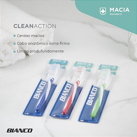 Escova De Dente Bianco Clean Action
