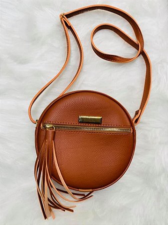 Bolsa redonda caramelo Clearance