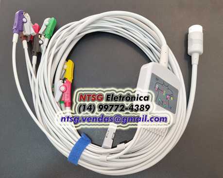 Cabo Paciente de ECG 10 Vias para Cardioversor Philips Heartstart MRX
