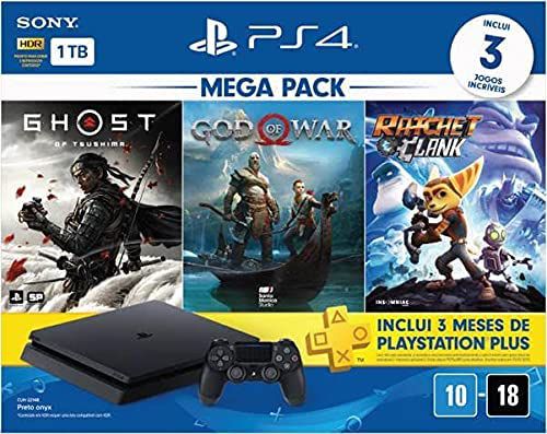 Console Novo PS4 Slim 1TB Mega Pack 18 - Koopa Troopa Games