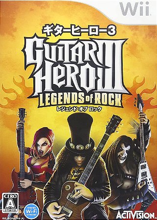 Jogo Wii Usado Guitar Hero Legends of Rock (JP)