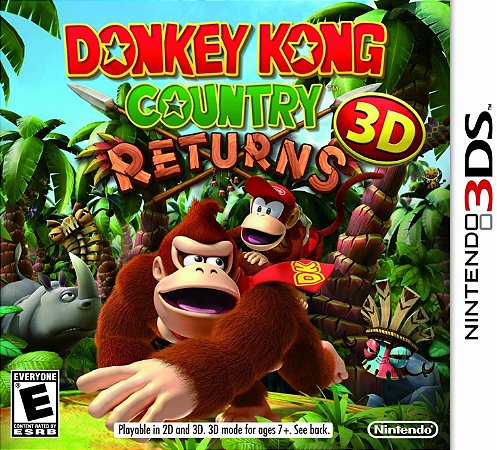 Jogo 3DS Usado Donkey Kong Country Returns 3D