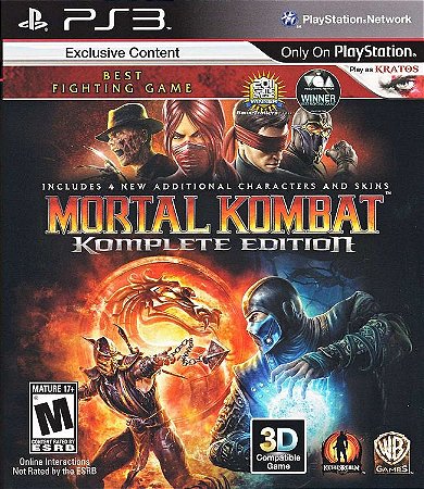 Jogo PS3 Usado Mortal Kombat Komplete Edition