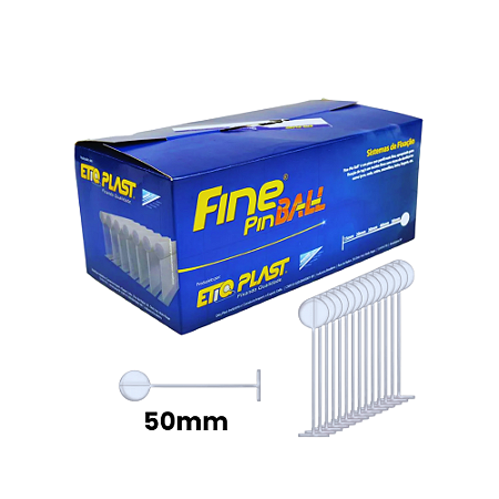 Pino FINE Pin Ball Etiqplast - Cabeça Redonda
