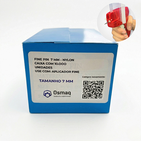 Pino Fine 7mm – Caixa com 10.000 Unidades | Osmaq (Importado)