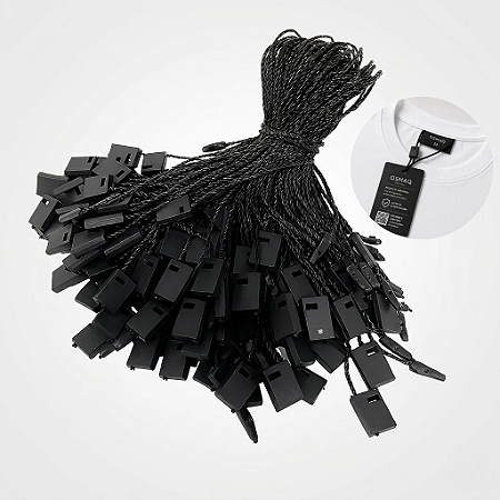 Lacre de Autenticidade para Tags – 18 cm (Preto) | Pacote com 1.000 unidades