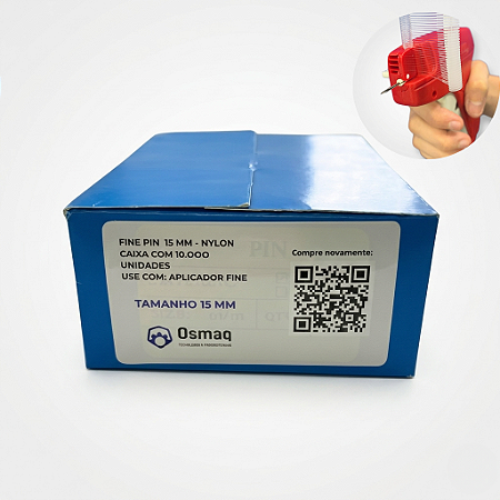 Pino Fine 15mm – Caixa com 10.000 Unidades | Osmaq