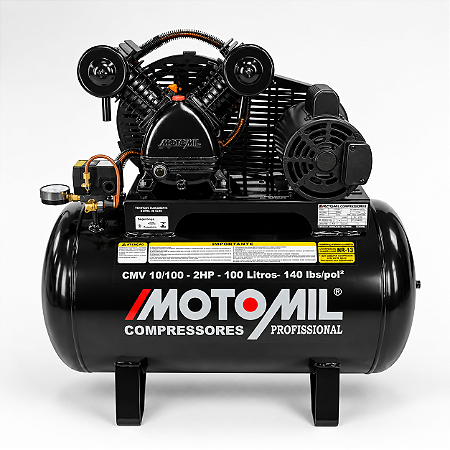 Compressor de Ar Motomil CMV-10/100 MM 100L 2CV 140 PSI