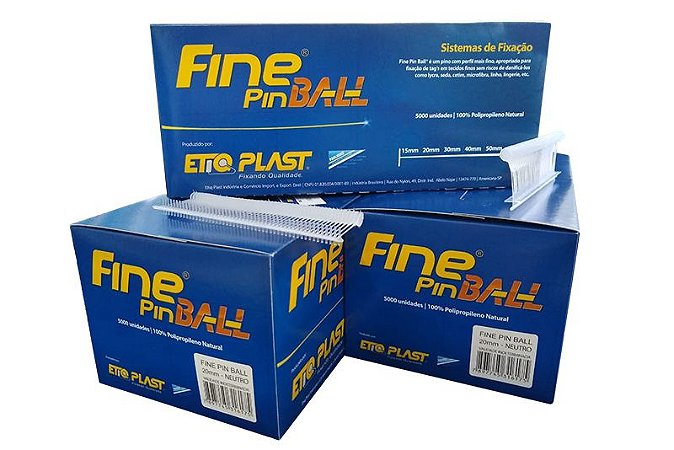 Fine Pin Ball 20mm EtiqPlast - Caixa c/ 5.000 und