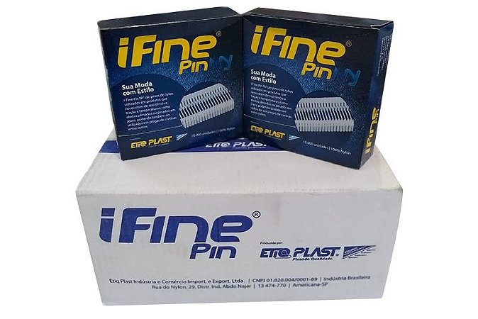 I Fine Pin 7mm EtiqPlast - Caixa Master c/ 100.000 und