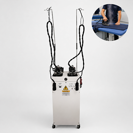 Caldeira Industrial a Vapor 7 Litros – 7000W com 2 Ferros Industriais