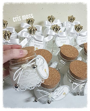 Velas Perfumadas com Renda Lembrança de Batizado (a partir 10 unids)
