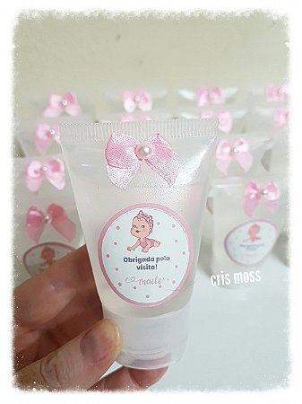 Alcool Gel Lembrança de Nascimento/Chá Bebê (a partir 10 unids)
