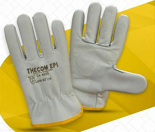 LUVA-VAQUETA 07 CM PETROLEIRA FACA10 THECOM CA8820