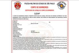 CLCB - Certificado de Licença do Corpo de Bombeiros
