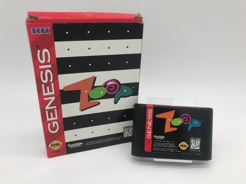 Mega Drive Jogo - Zoop Original Caixa Manual
