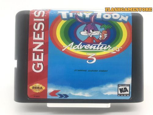 Mega Drive Jogo - Genesis - Tiny Toon Adventures 3 Paralelo