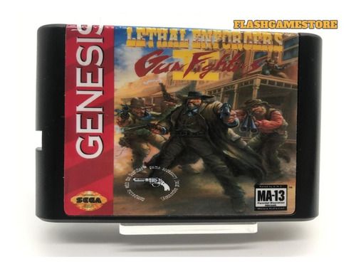 Mega Drive Jogo - Genesis - Lthal Enforcers Paralelo
