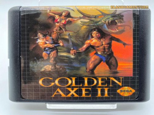 Mega Drive Jogo - Genesis - Golden Axe 2 Pararelo