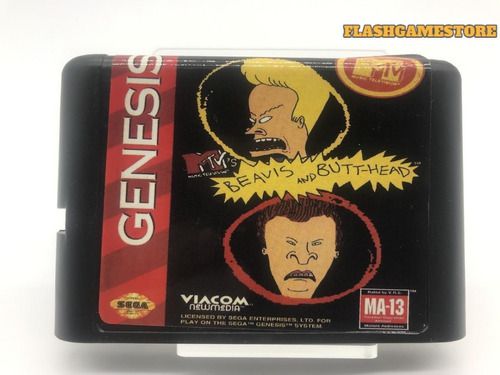 Mega Drive Jogo - Genesis - Beavis And Butt-head Paralelo