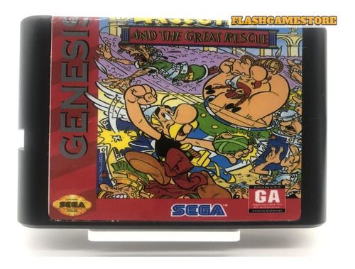 Mega Drive Jogo - Genesis - Asterix Paralelo