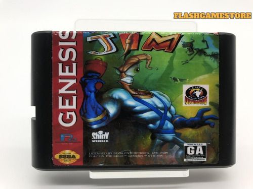 Mega Drive Jogo - Genesis - Eartworm Jim Paralelo