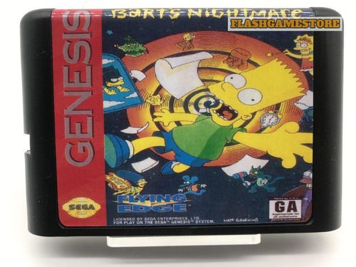 Mega Drive Jogo - The Simpsons Bart's Nightmare*paralelo