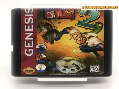 Mega Drive Jogo - Genesis - Eartworm Jim 2 Paralelo