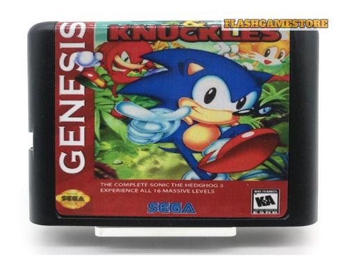 Mega Drive Jogo - Genesis - Sonic 3 & Knuckles Paralelo