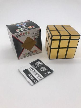 Cubo Mágico Profissional Mirror Blocks Dourado