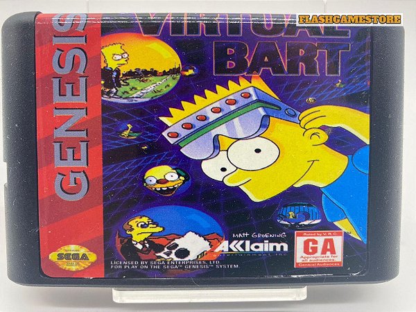 Mega Drive Jogo - Genesis - Virtual Bart Paralelo